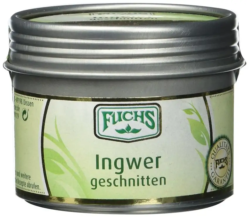 Fuchs Ingwer geschnitten, 3er Pack (3 x 60 g)