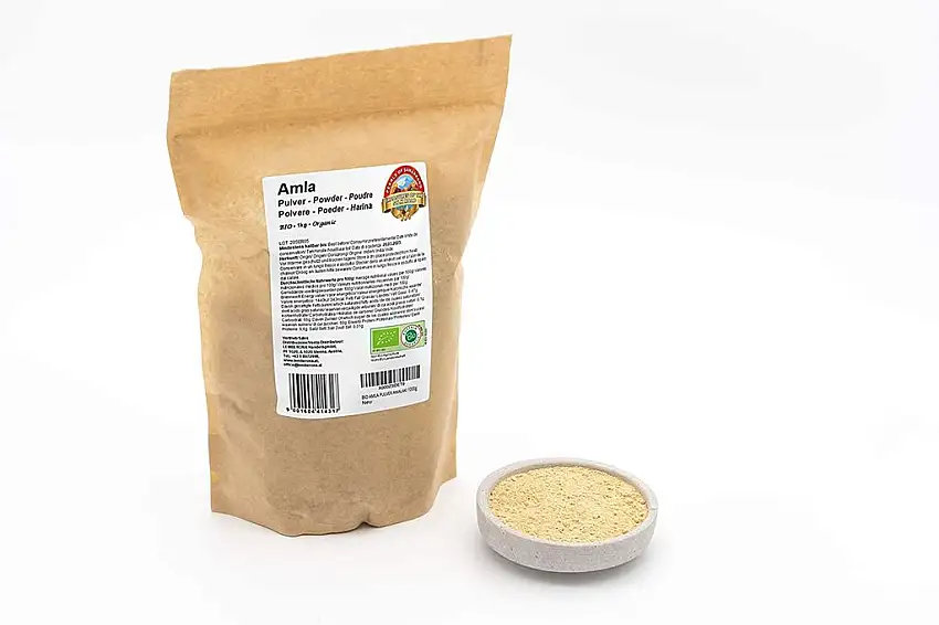Bio Amla Pulver – 1kg – Rein und naturbelassen – Ohne künstliche Zusätze – Vegan