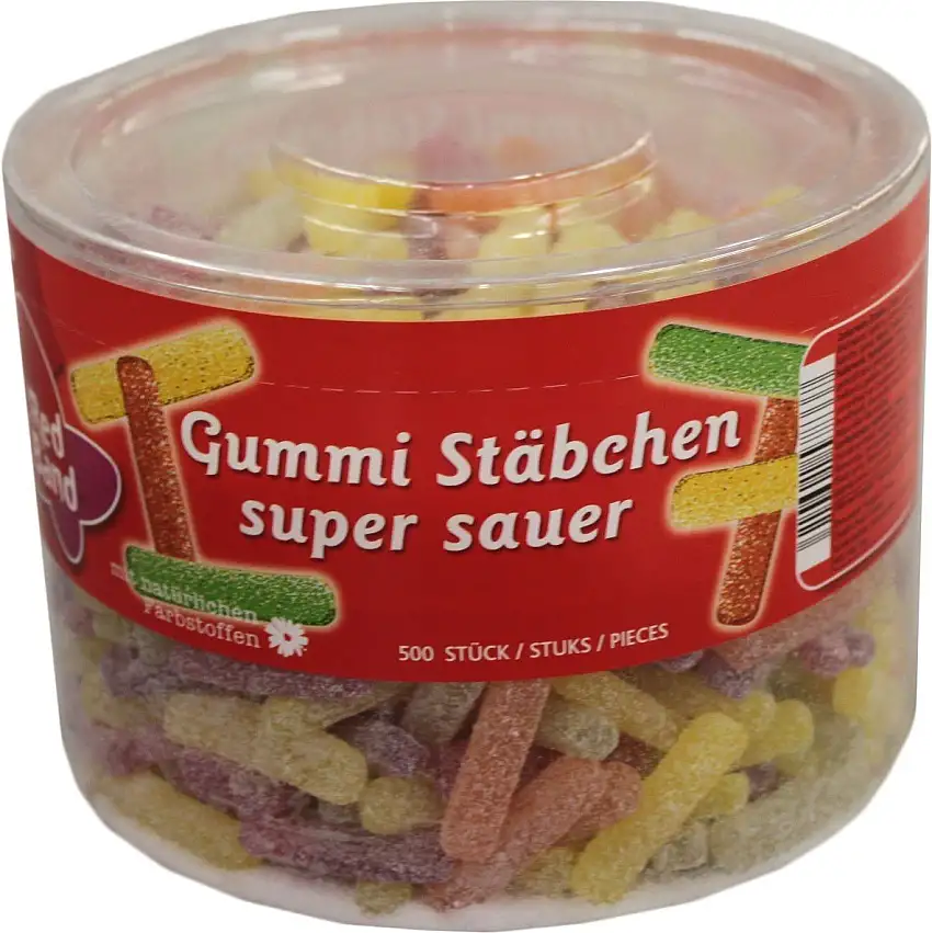 Red Band Saure Stäbchen 500 Stück = 1kg