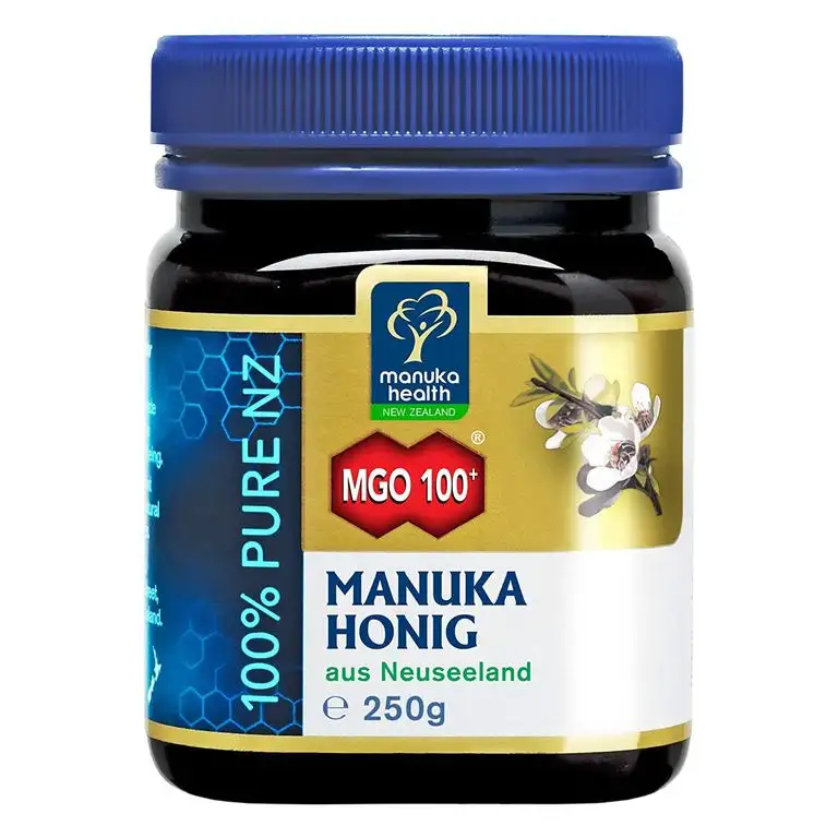 Manuka Health - Manuka Honig MGO 100 + (250g) - 100% Pur aus Neuseeland mit zertifiziertem Methylglyoxal Gehalt