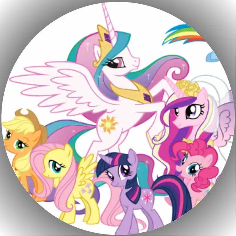 Fondant Tortenaufleger Tortenbild Geburtstag My Little Pony T2