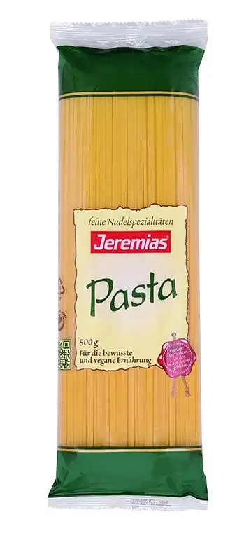 Jeremias Spaghetti, Pasta - Hergestellt aus reinem Hartweizengrieß, 4er Pack (4 x 500 g Beutel)