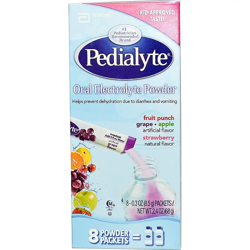 Pedialyte Oral Electrolyte Maintenance Powder Variety Pack -- 8-0.3oz Packets/Net Wt 2.4oz by Pedialyte