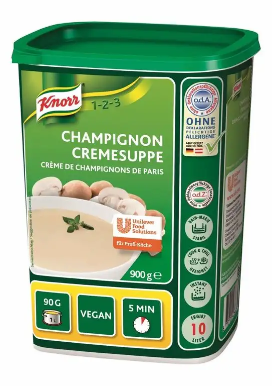 Knorr Champignon Cremesuppe Trockenmischung (cremiger, runder Champignongeschmack) 1er Pack (1 x 900 g)