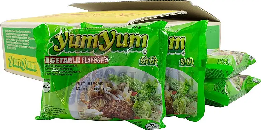 Yum Yum Instantnudeln mit Gemüsegeschmack, 30er Pack (30 x 60 g)