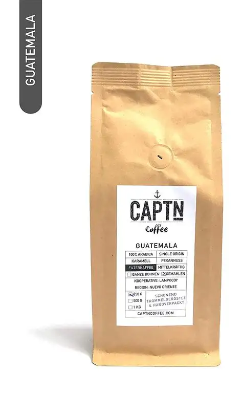 Guatemala Kaffee Gemahlen | 100 % Arabica Single Origin | 250 G | Direkt Gehandelt | Schonend Trommelgeröstet | Handverpackt | Filterkaffee | Premium Qualität | Ideal als Geschenk