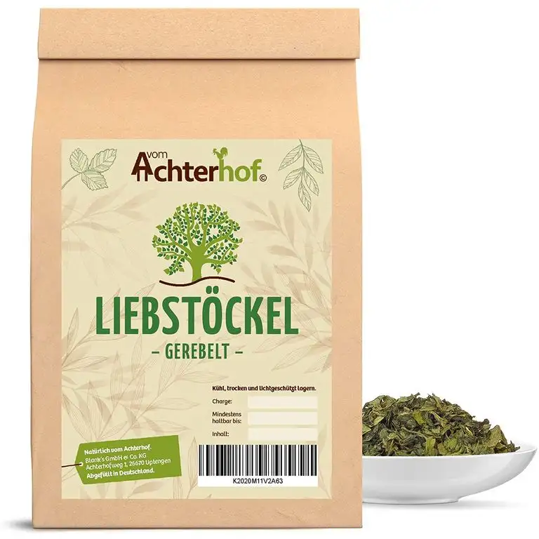 Liebstöckel getrocknet gerebelt 250g Maggikraut - Liebstockblätter natürlich vom-Achterhof