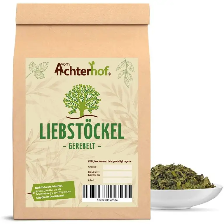 Liebstöckel getrocknet gerebelt 500g Maggikraut - Liebstockblätter natürlich vom-Achterhof