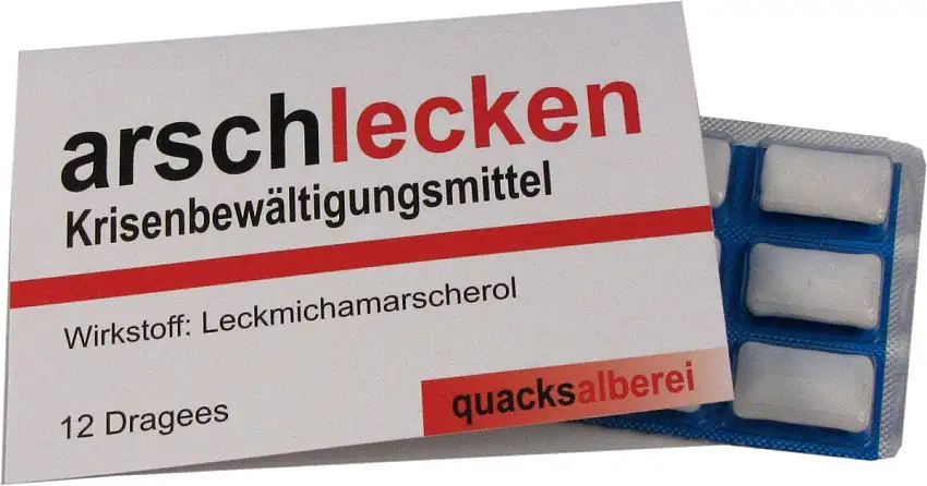 quacksalberei Witzige Kaugummis "arschlecken"