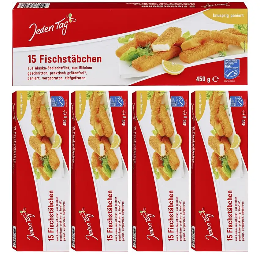 Tag Fischstäbchen 450 Gramm x 5 STÜCK [Frischegarantie]
