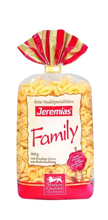 Jeremias Schneckli, Family Frischei-Nudeln, 4er Pack (4 x 500 g Beutel)