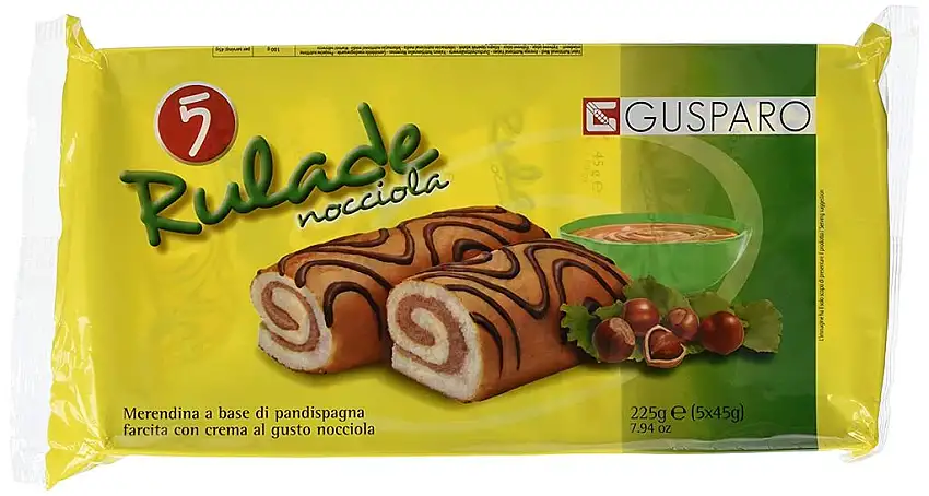 Gusparo Rulade Nocciola, 5er Pack (5 x 225 g)