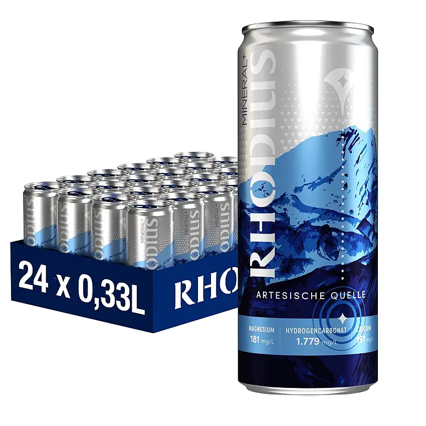 Rhodius Mineralwasser, 24er Pack, EINWEG (24 x 330 ml)