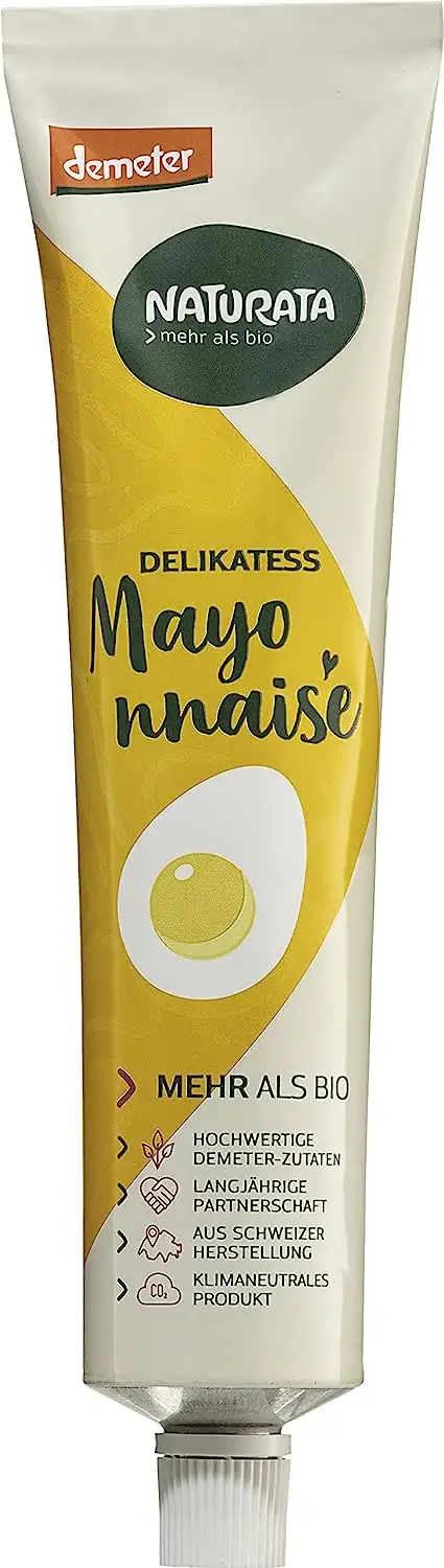 Naturata Bio Delikatess Mayonnaise mit Ei, 185 ml