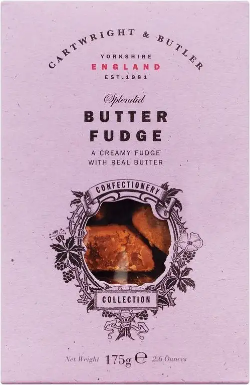 Cartwright & Butler Butter Fudge in carton, Weichkaramell mit Butter, 1er Pack (1 x )