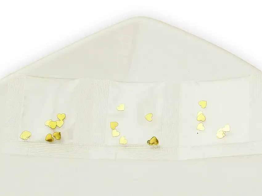 Minibeutel Herz gold 3er Pack