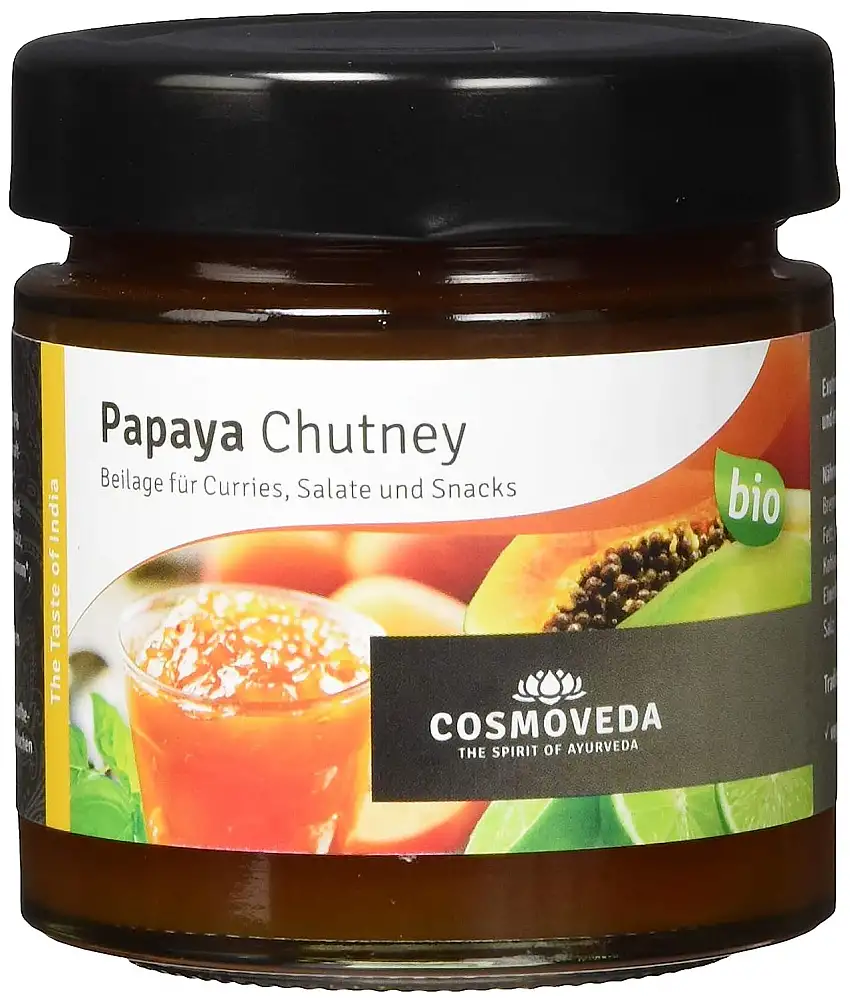 Cosmoveda Papaya Chutney, 225 g