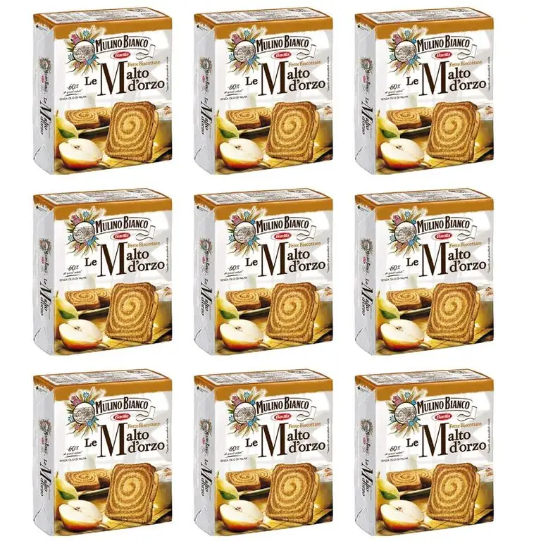 x9 Mulino Bianco, Zwieback, Gerstenmalz x32 gr.315
