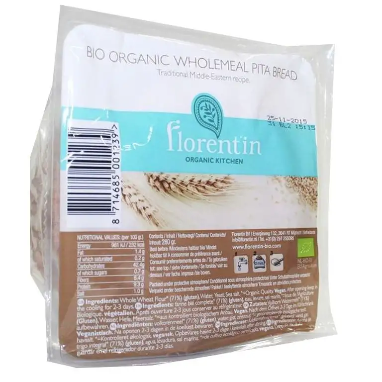 Florentin | Pitta Bread - wholemeal | 7 x 280g