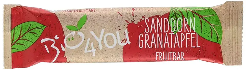Vitana Bio 4 You Sanddorn-Granatapfel-Fruchtriegel, 30 g