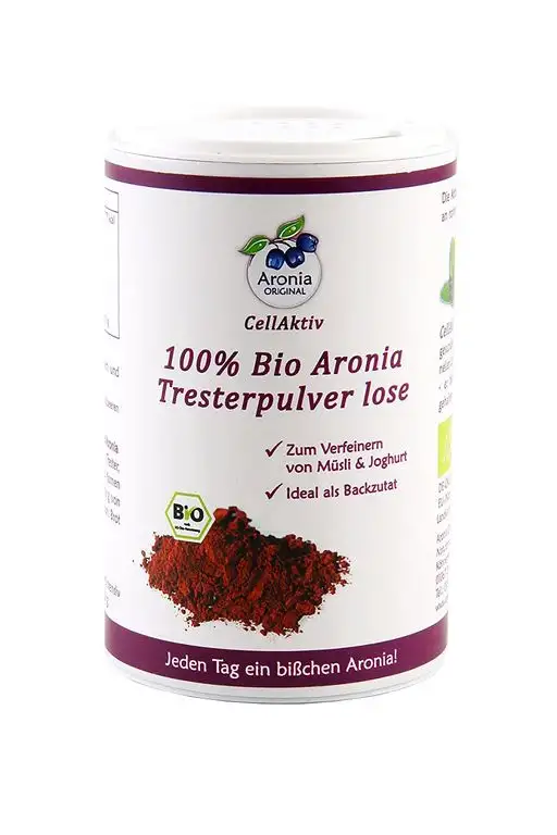 Aronia Original 100% Bio Aronia -Tresterpulver lose, 1er Pack (1 x 100 g) - Bio