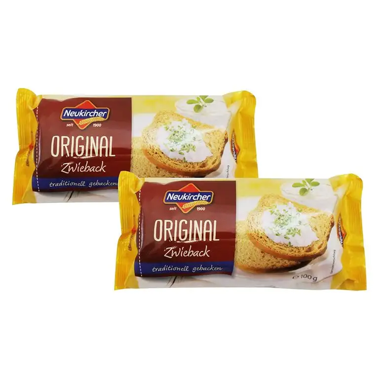 2er Pack Original Neukircher Zwieback (2 x 100 g) herzhaft & knusprig leicht verdaulich vollmundiger Geschmack