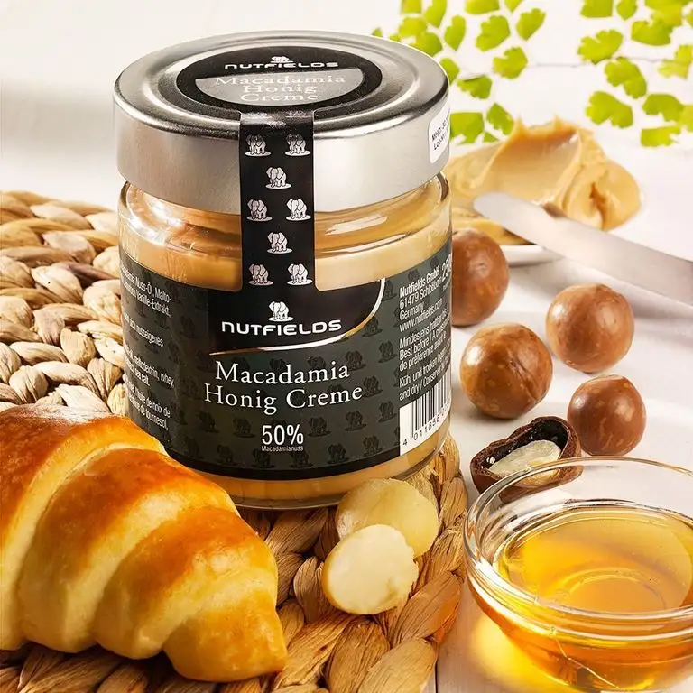 Macadamia Honig-Creme, Brotaufstrich, 250g im Glas