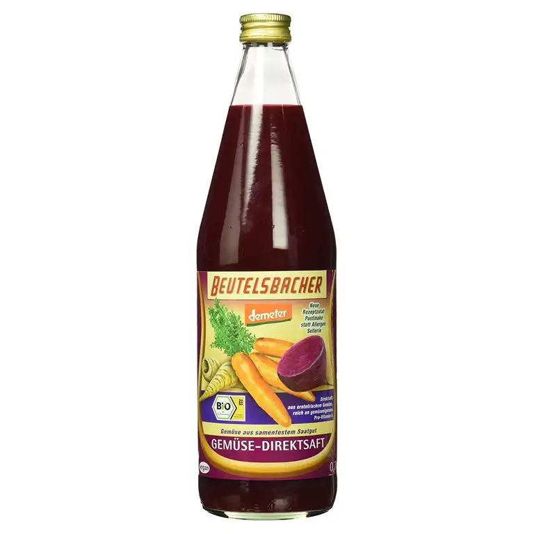 Beutelsbacher Alpia Demeter Bio Gemüse-Direktsaft, vegan, 750 ml