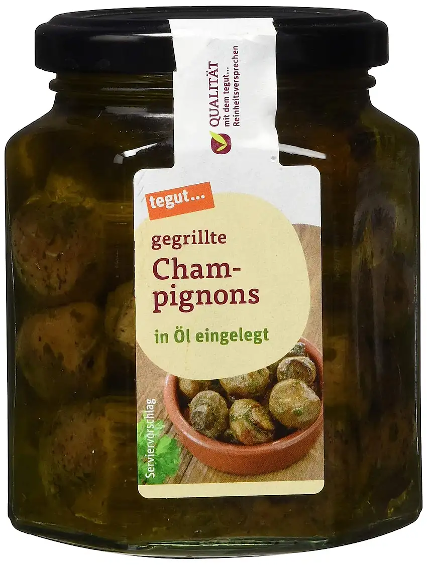 tegut... Champignons gegrillt Glas, 1 x 260g
