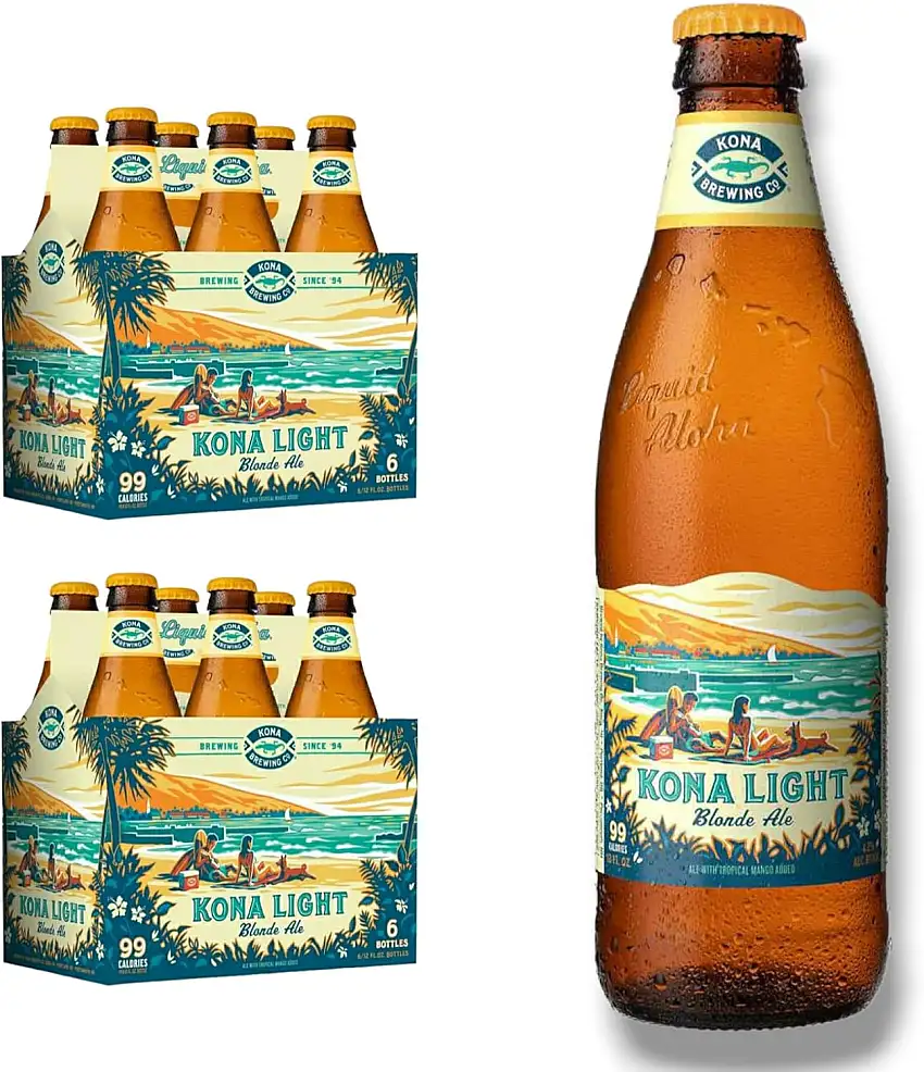 12 x Kona Light Blond Ale 0,35l - Tropical Mango mit 4,2% Vol.