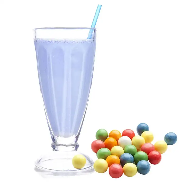 Bubble Gum blau Molkepulver Luxofit mit L-Carnitin Protein angereichert Aspartamfreier Wellnessdrink (1 kg)