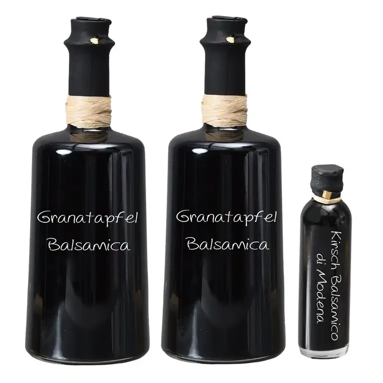 Wajos Granatapfel Crema Balsamico NUR SANFTE 3 % Säure! 2 x 250 ml I Sparset GRATIS dazu Oliv & Co. Kirsch Balsamico di Modena 40ml