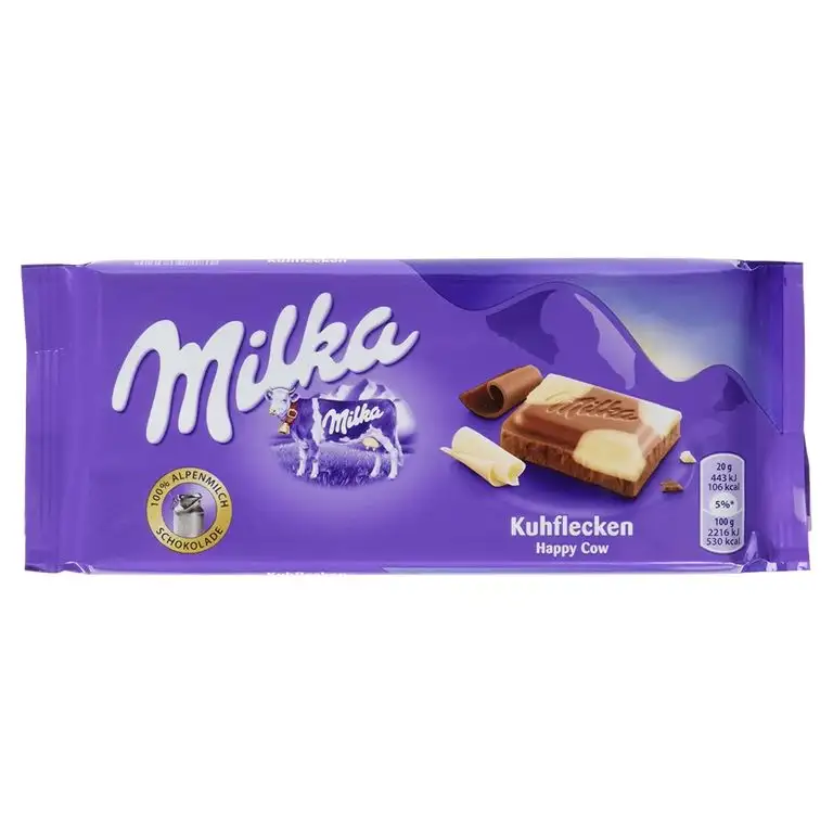 Milka Alpenmilch Schokolade Kuhflecken, 100 g