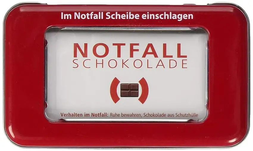 Liebeskummerpillen Pocket Chocolate - Notfallschokolade_Blechdose, 1er Pack (1 x 30 g)