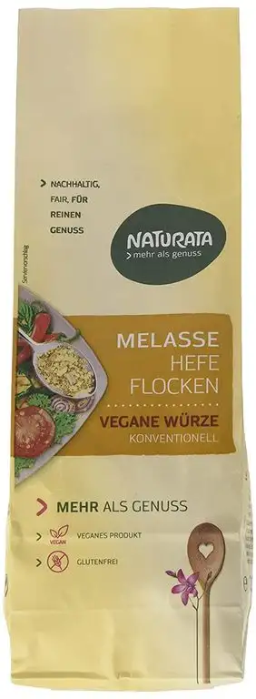 Naturata Melasse Hefeflocken, 4er Pack (4 x 200 g)
