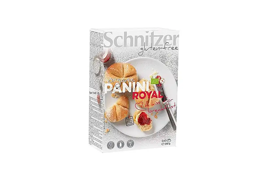 Schnitzer GLUTENFREE Panini Royal Kaiserbrötchen glutenfrei, 6er Pack (6 x 250 g)