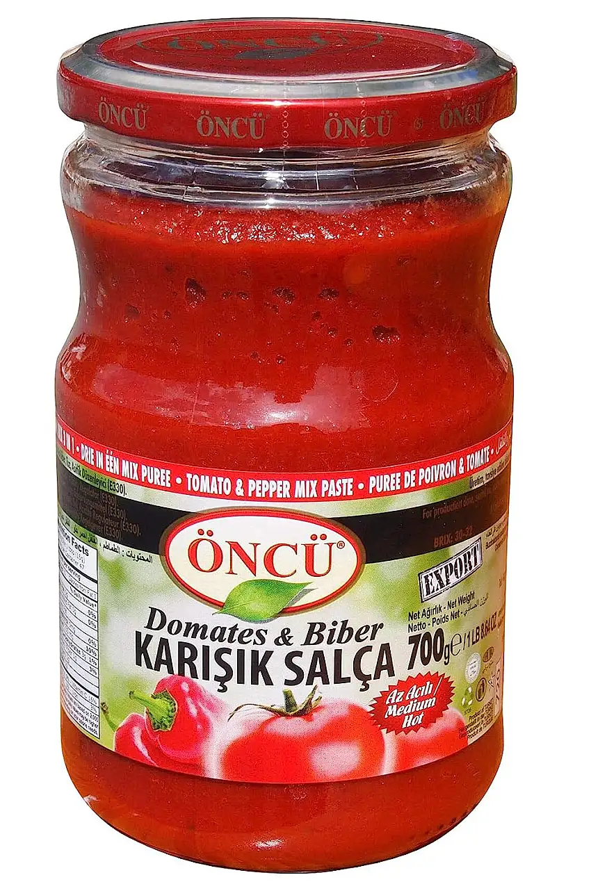 Öncü - Karisik Salca - MISCHUNG aus Paprikamark und Tomatenmark (700g)
