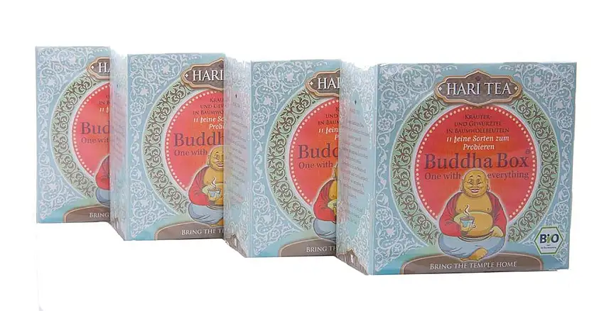 4 x Hari Tea Bio Buddha Box á 22g