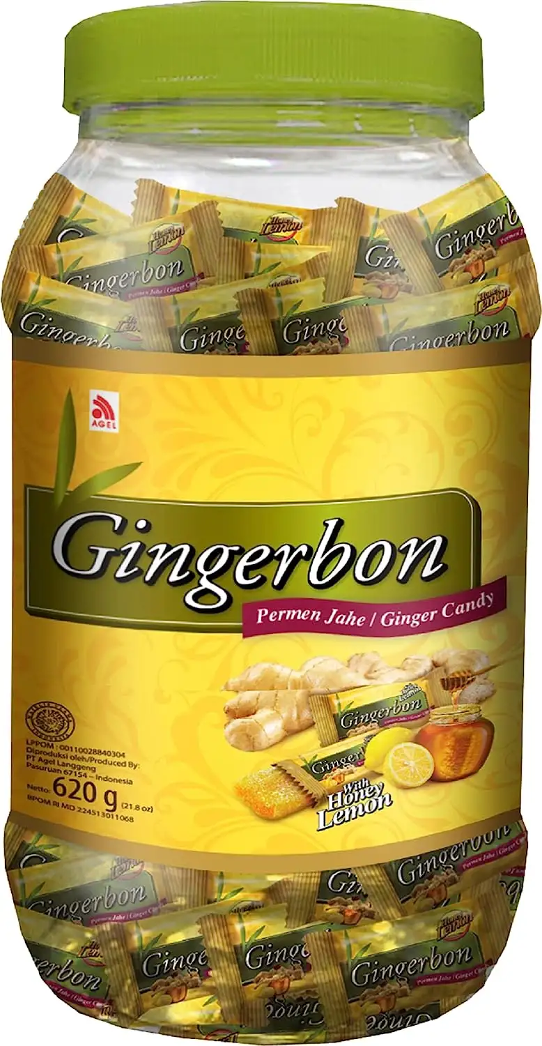 GINGERBON - Ingwer Honig Zitrone Bonbons, (1 X 620 GR)