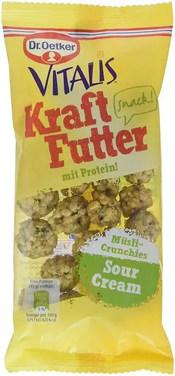 Dr. Oetker Vitalis Kraftfutter Sour Cream, 7er Pack (7 x 45 g)