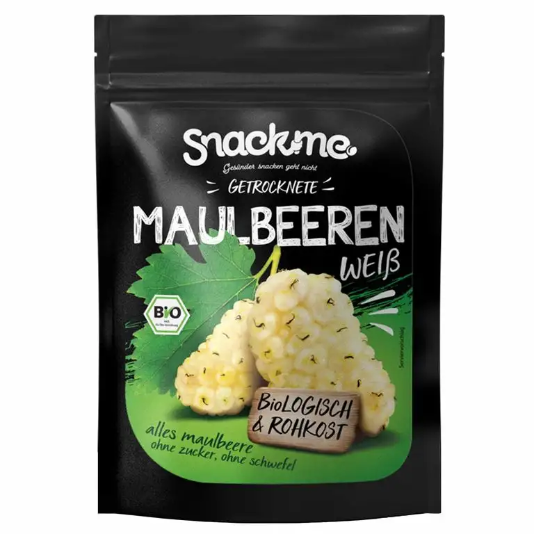 Bio getrocknete weiße wilde Maulbeeren Maulbeere weiß Früchte Beeren getrocknet Trockenfrüchte Trockenobst Dörrobst 1kg / 1000g Rohkost ungeschwefelt ungezuckert ungesüßt roh halal koscher fair-trade