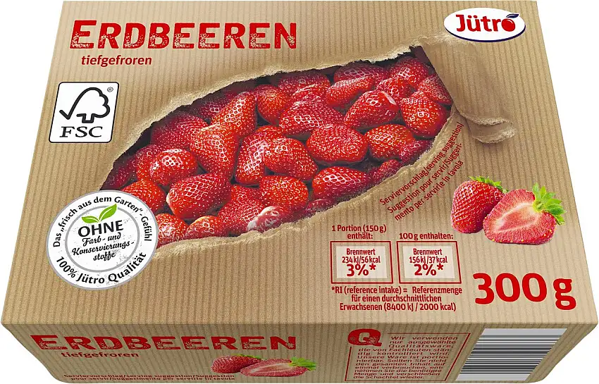Jütro Erdbeeren, 300 g