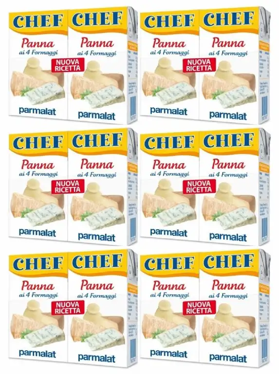 Parmalat Panna Chef ai 4 Formaggi (6 x 2 x 125ml)