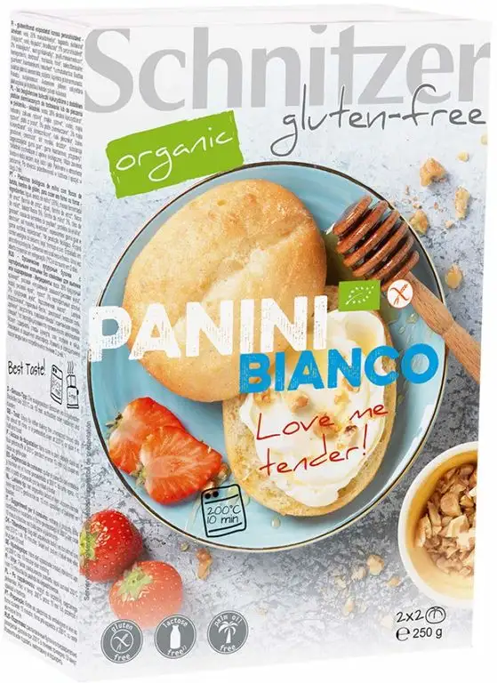 Schnitzer GLUTENFREE Bio Bio PANINI BIANCO (6 x 250 gr)