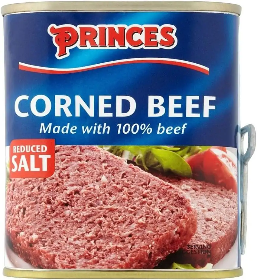 Princes Corned Beef Reduzierte Salz (340g) - Packung mit 6