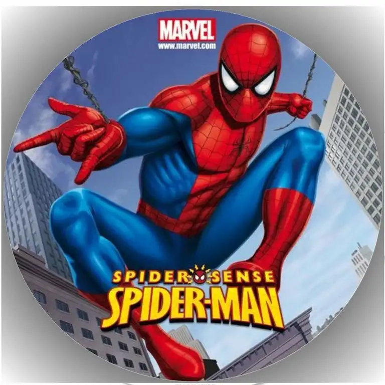 Fondant Tortenaufleger Tortenbild Geburtstag Spiderman T2