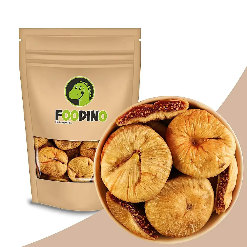 Feigen getrocknet naturbelassen ungezuckert ungeschwefelt ganz ohne Zucker vegan süß fruchtig Trockenfrüchte Trockenobst 500g - 5kg wiederverschließbar Premium Qualität FOODINO (1kg)
