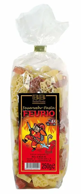 Bunte Feuerwehr-Nudeln "Pasta Feurio"