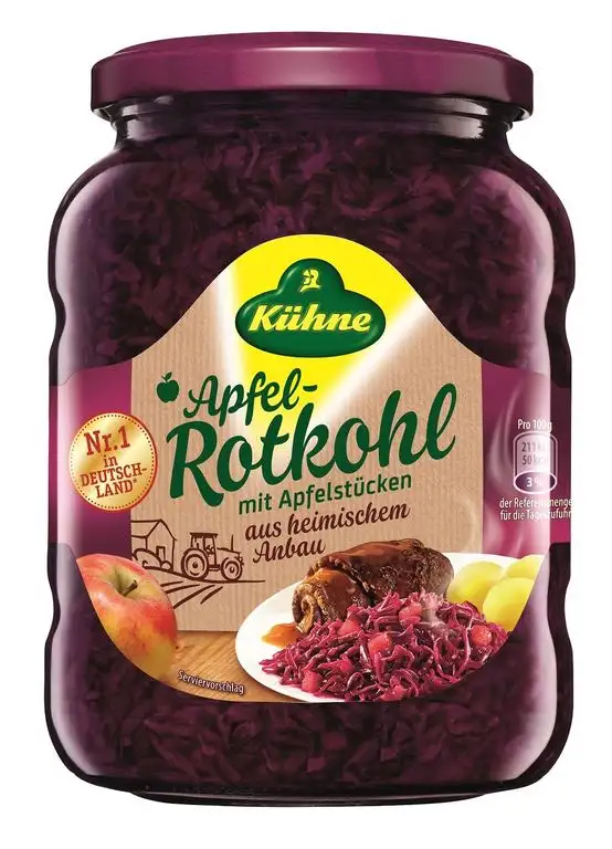 Kühne Apfelrotkohl - Klassiker, 12er Pack (12 x 720 ml)