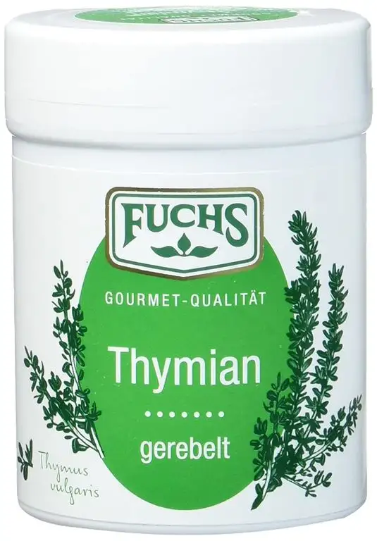 FUCHS Thymian gerebelt, Thymian getrocknet und gerebelt (aromatische Kräuter in Dose), 3er Pack (3 x 25 g)